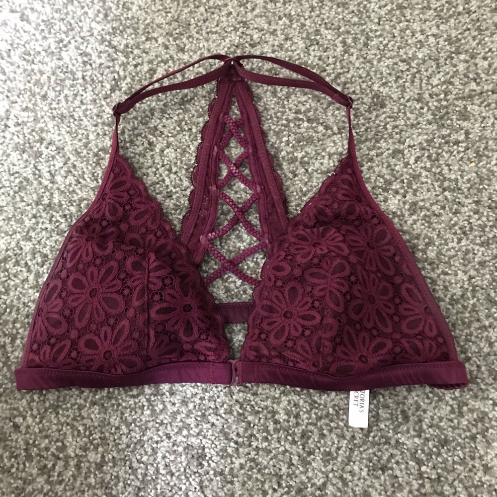 Victoria’s Secret maroon bralette